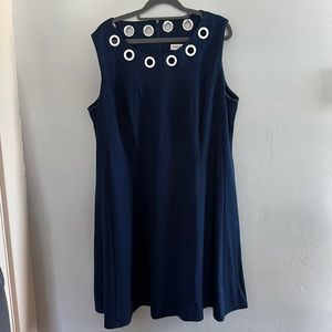 Navy A Line Dress